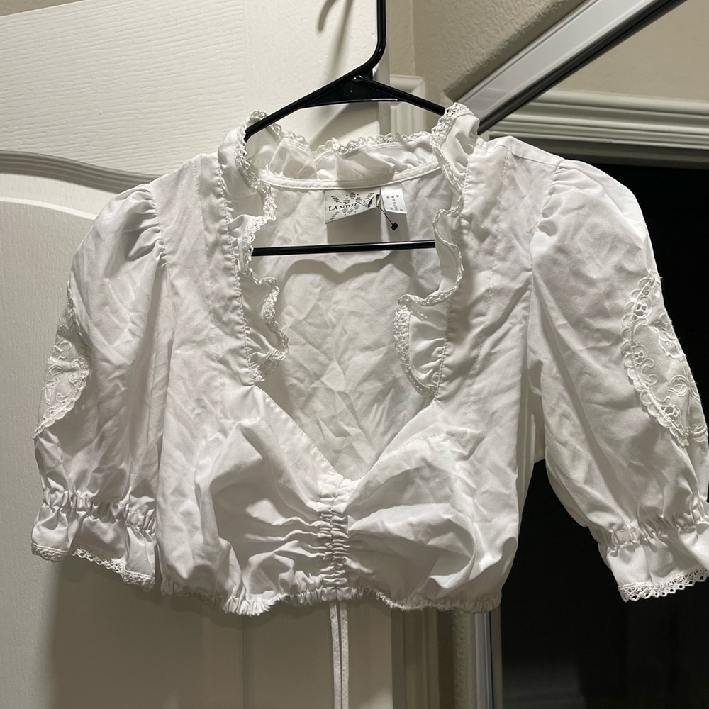 Coquette vintage inspired crop top